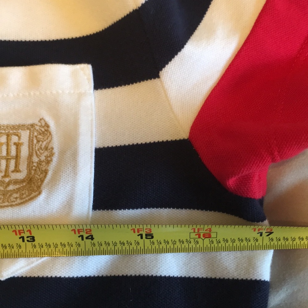 Tommy Hilfiger Nautical Stripe Polo Shirt Small - Picture 6 of 8